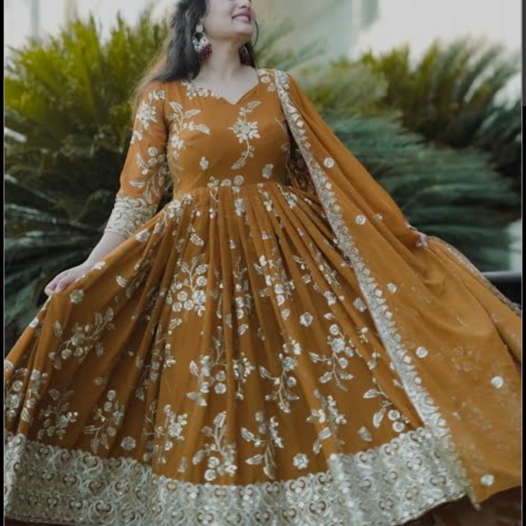 sequin anarkali suit designs
