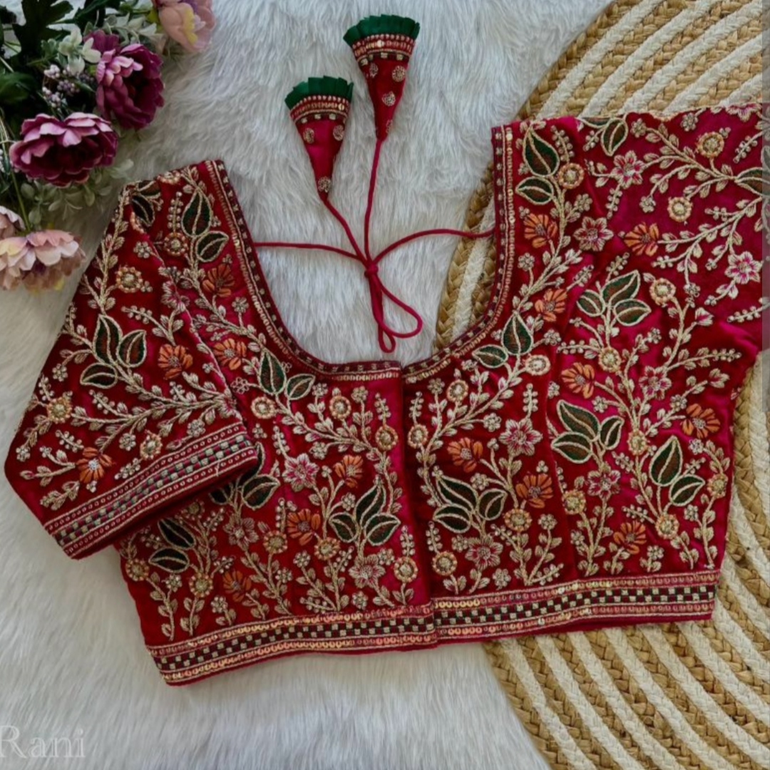 sequin blouse designs