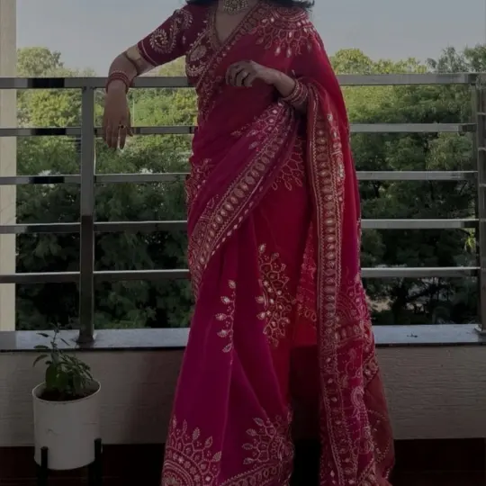Cording Saree Designs