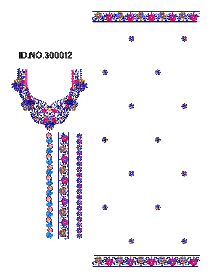 Neck lace dupatta 