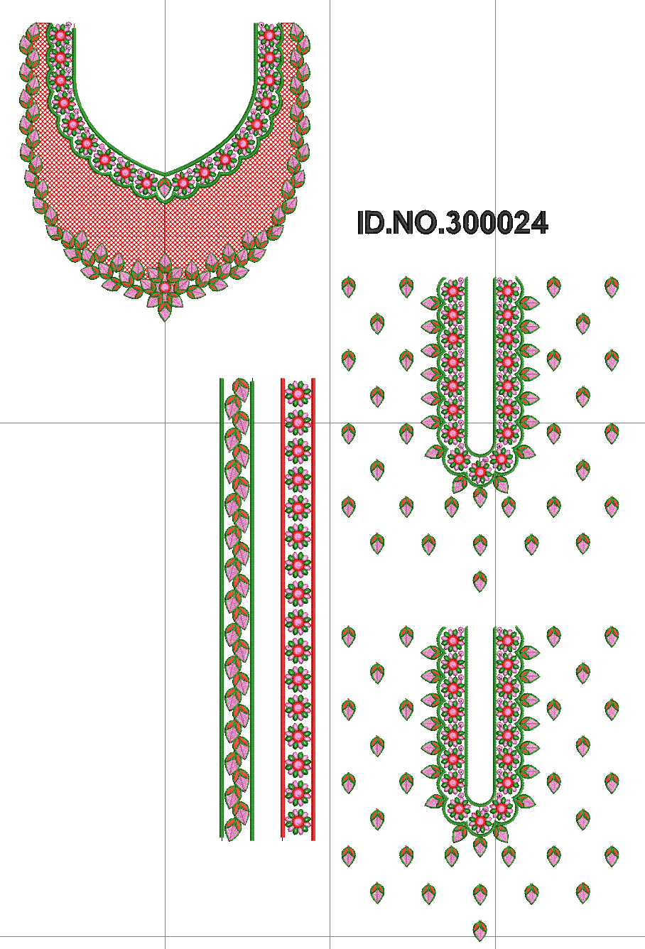 Nack lace and sharara