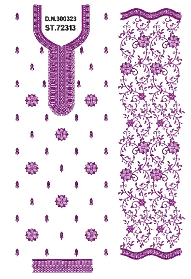 Top Dupatta border 