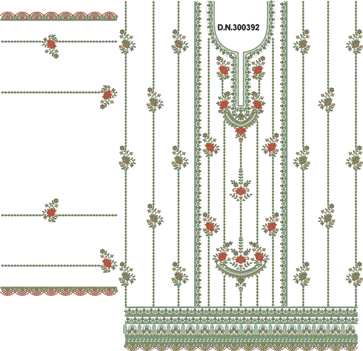 3 mm seq Long top & dupatta 