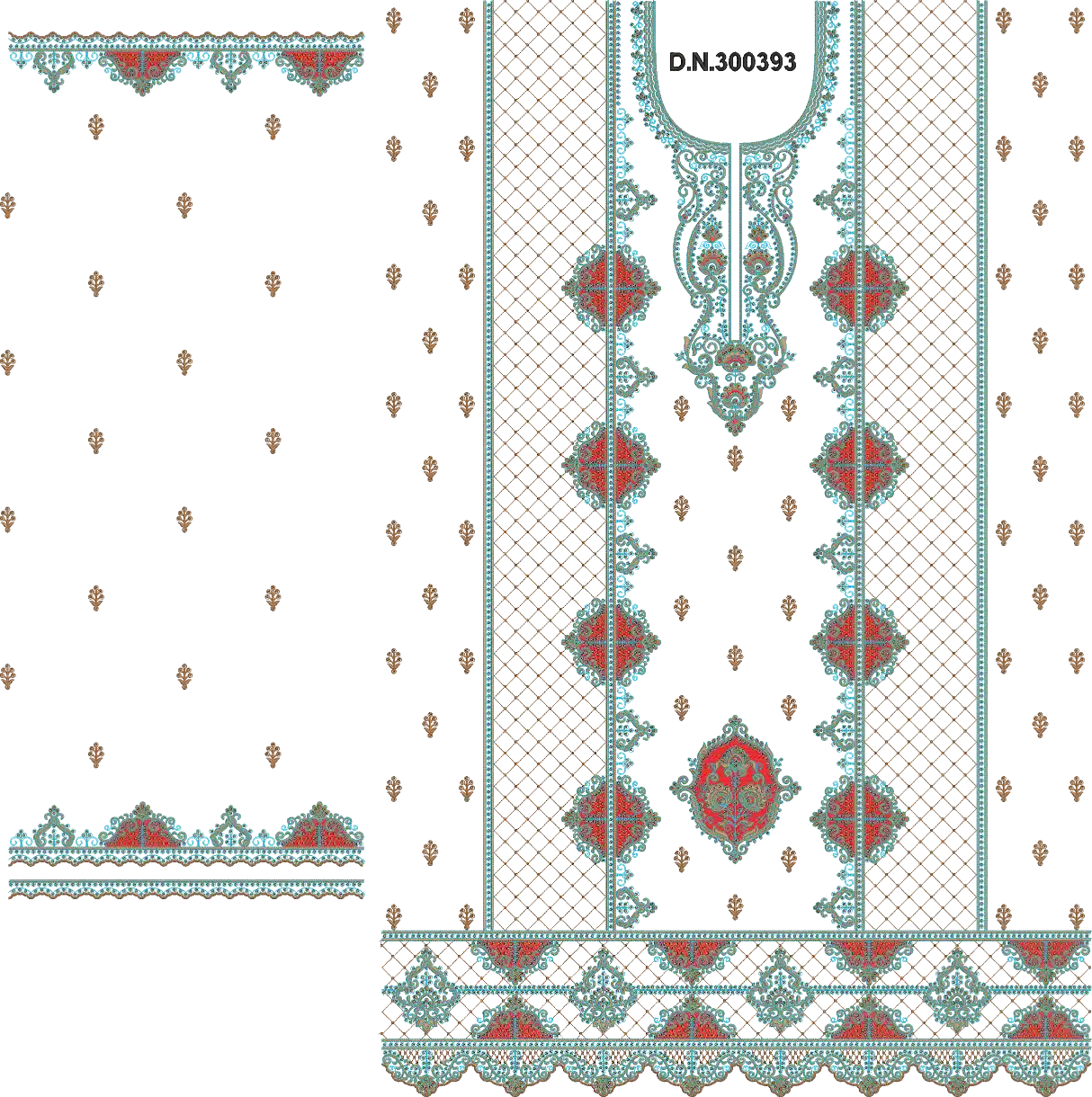 3 mm seq heavy long top & dupatta 