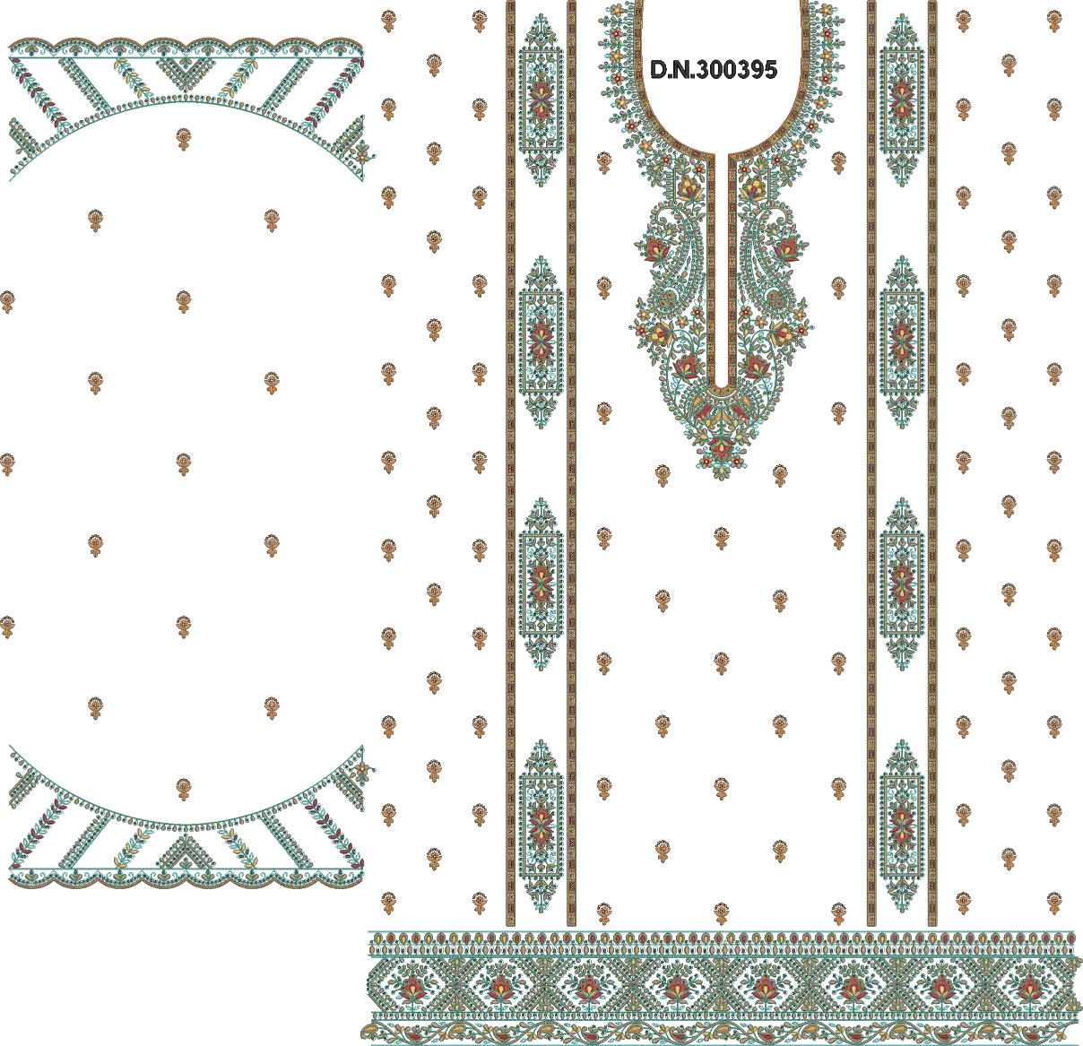 3 mm seq Heavy long top & dupatta 