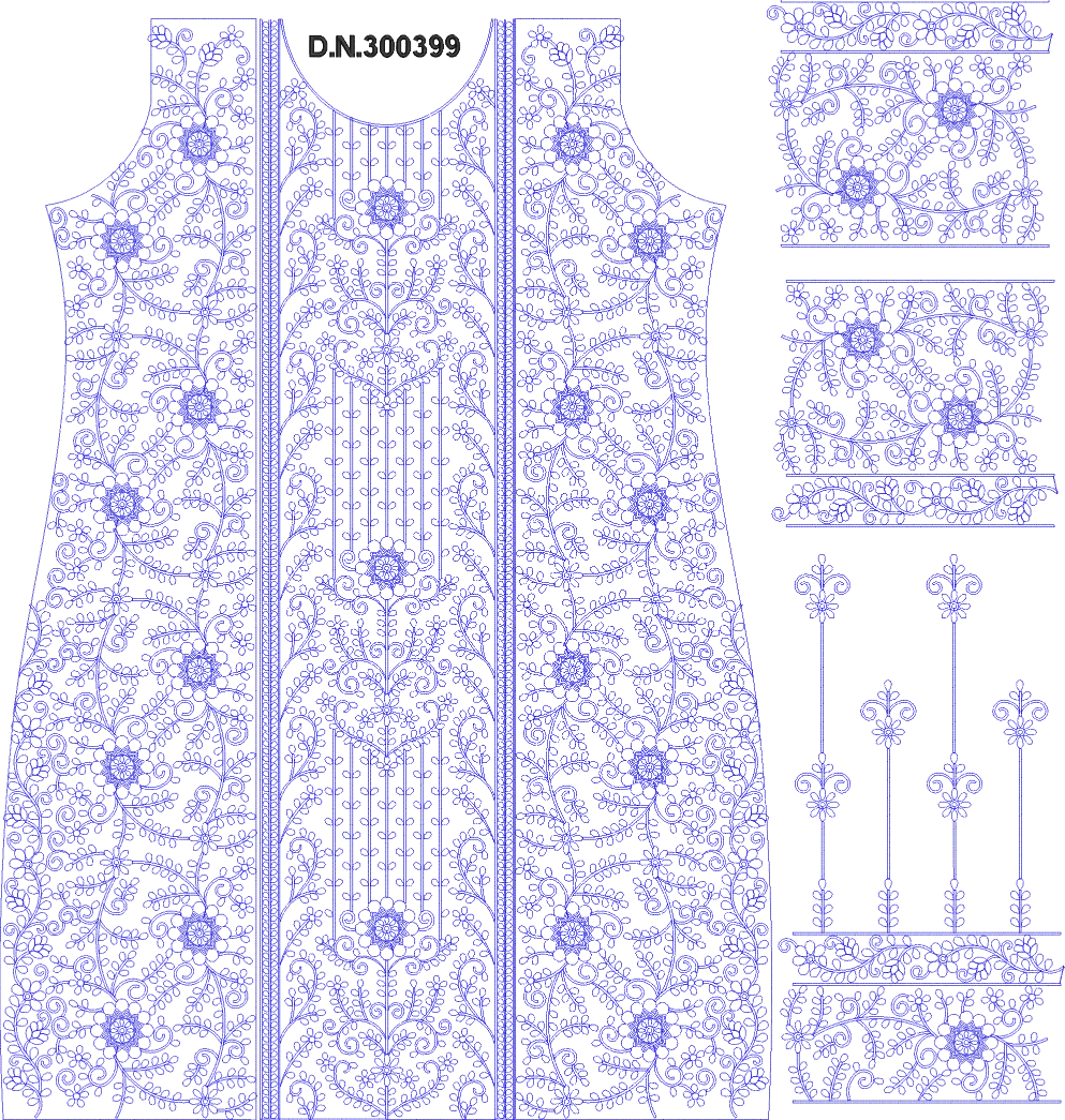 Heavy long top bazu & dupatta 
