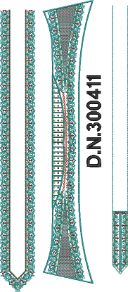 Men's kurta neck and collar embroidery design 