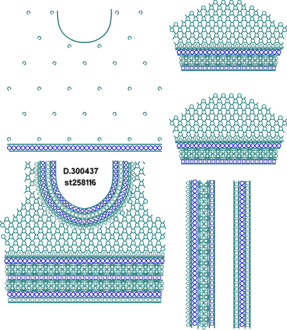 Choli bazu and border 