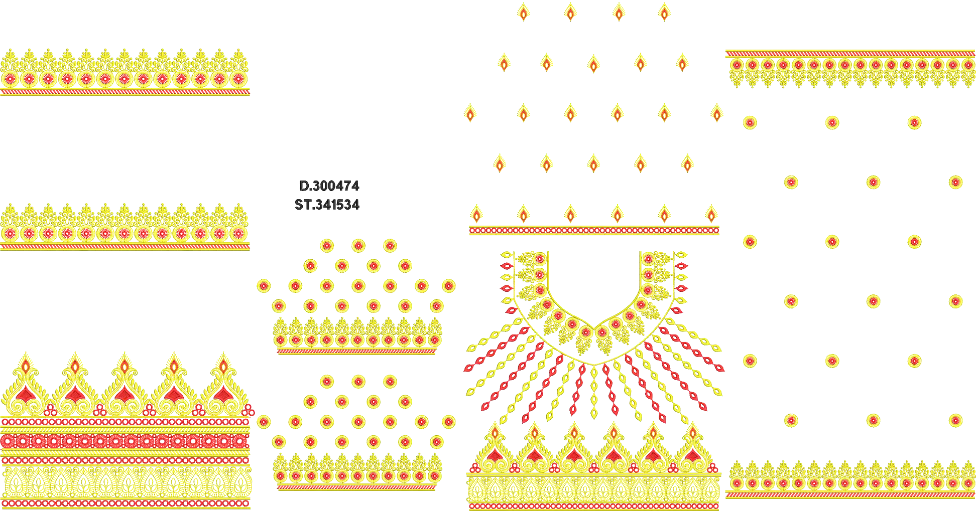 Choli bazu daman dupatta 