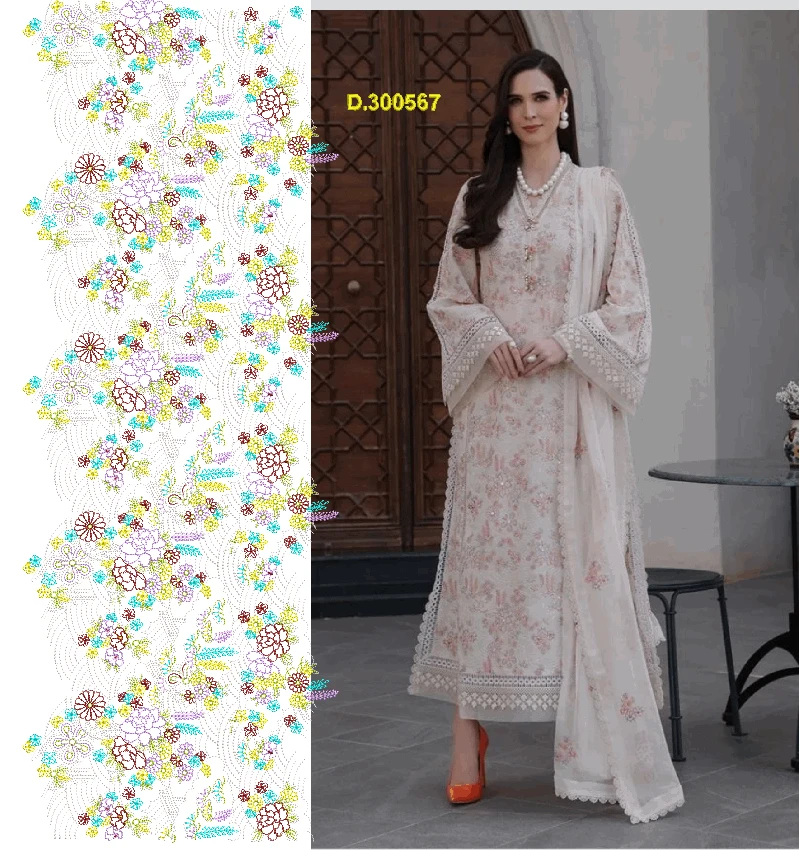 Suits shalwar neck 