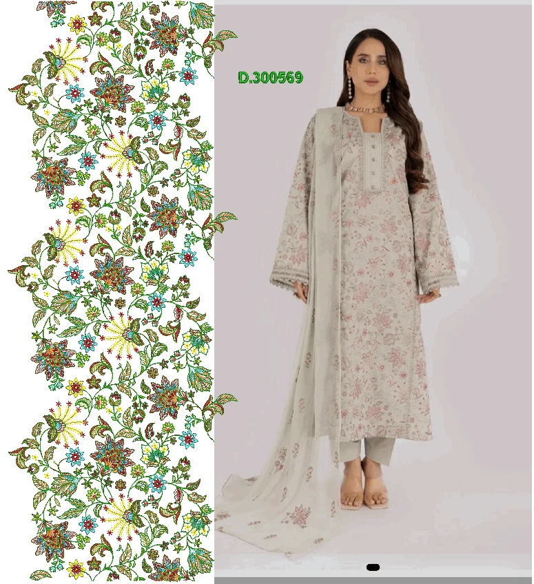 Suits shalwar neck 