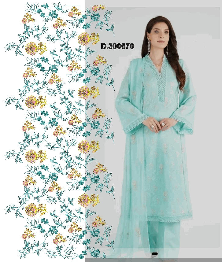 Suits shalwar neck 