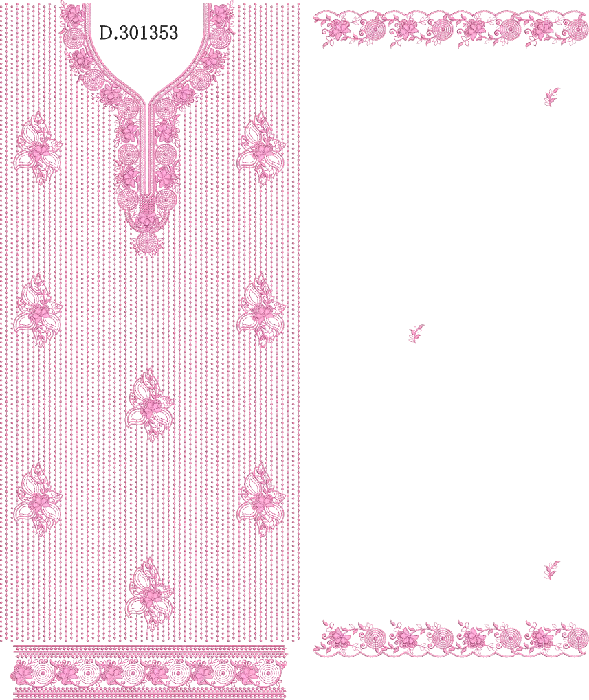Fancy cutwork long suits 