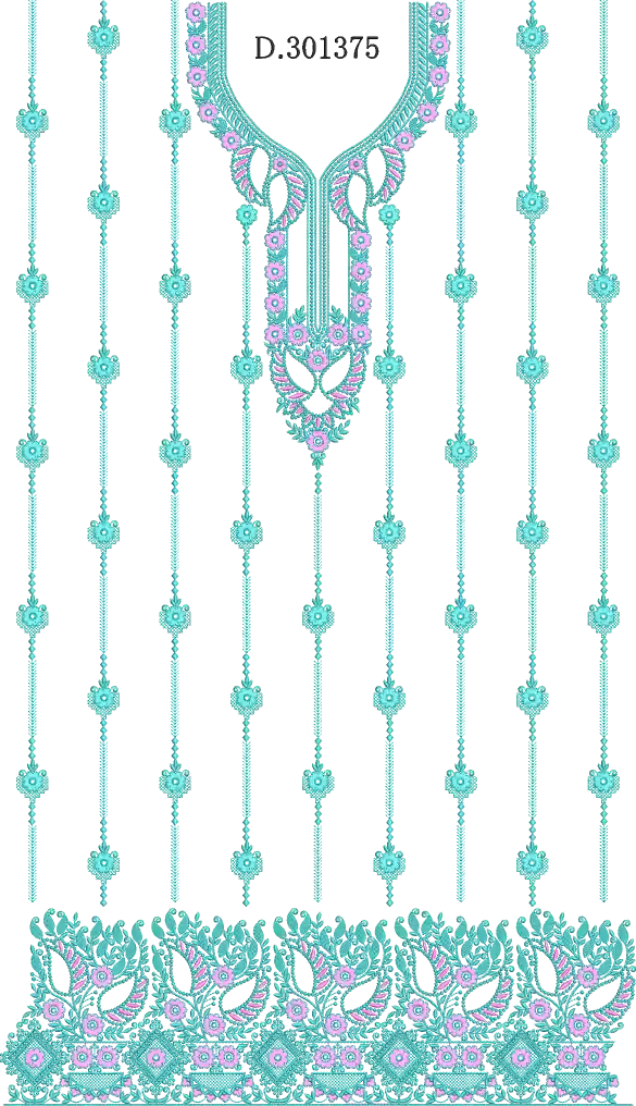 Fancy Long cutwork suits 