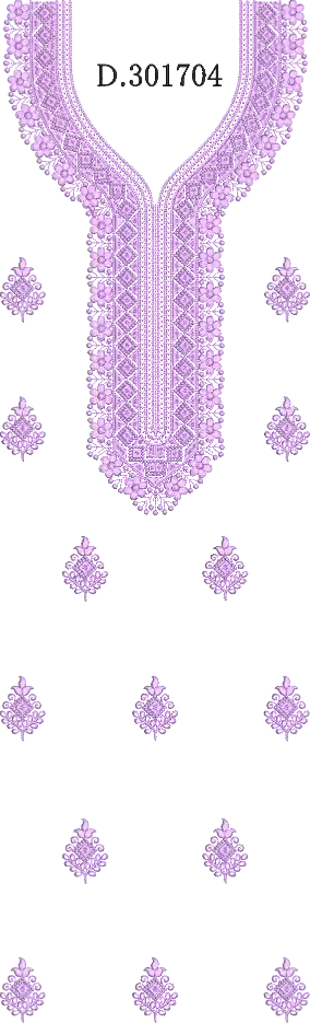 Fancy Neck Butti Lace 