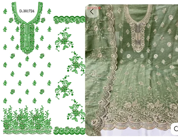Cutwork long suits 
