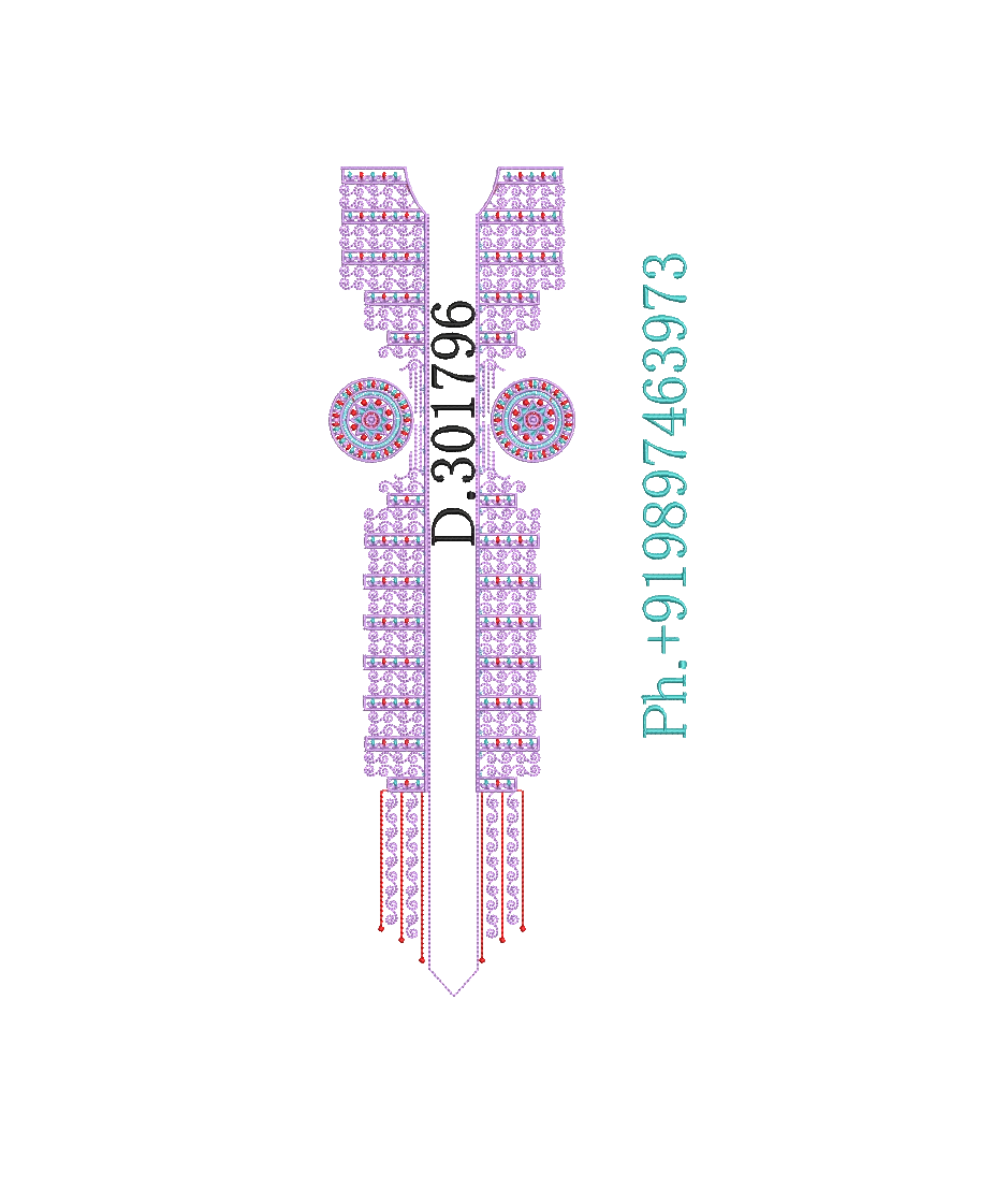 Fancy men's neck kurta 
