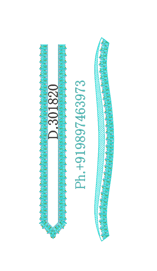 Fancy men's neck kurta 