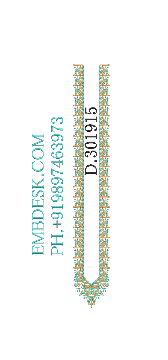 Fancy men's neck kurta