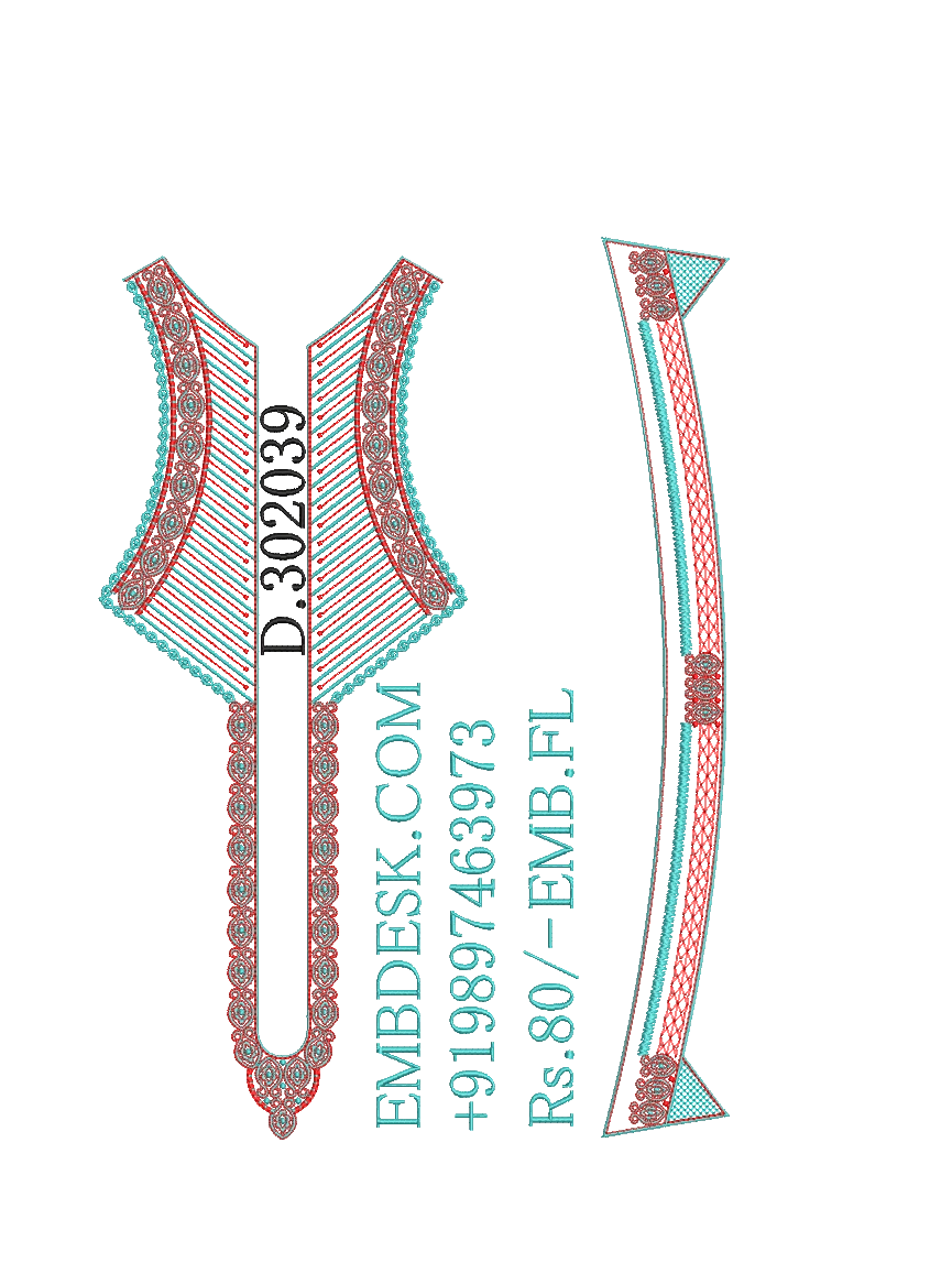 Fancy men's neck kurta Design