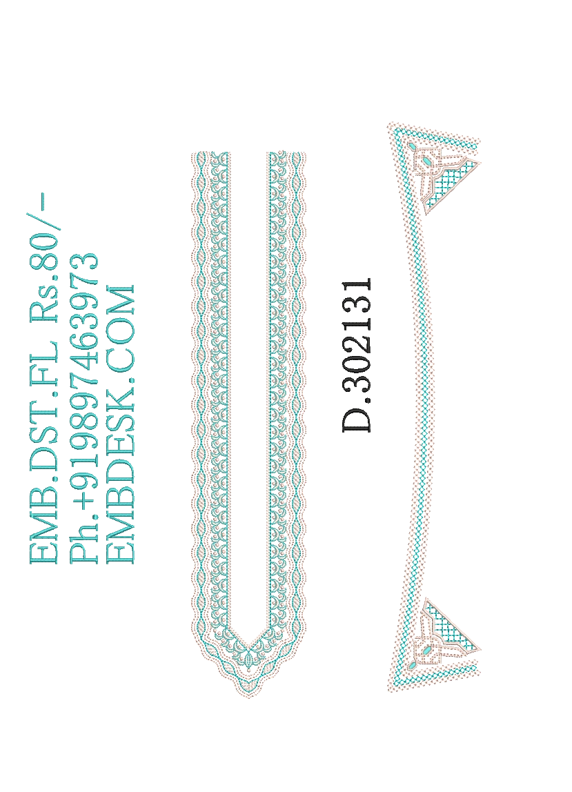 Fancy men's neck kurta