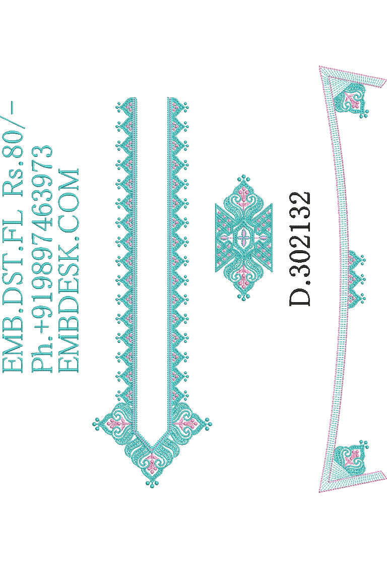 Fancy men's neck kurta