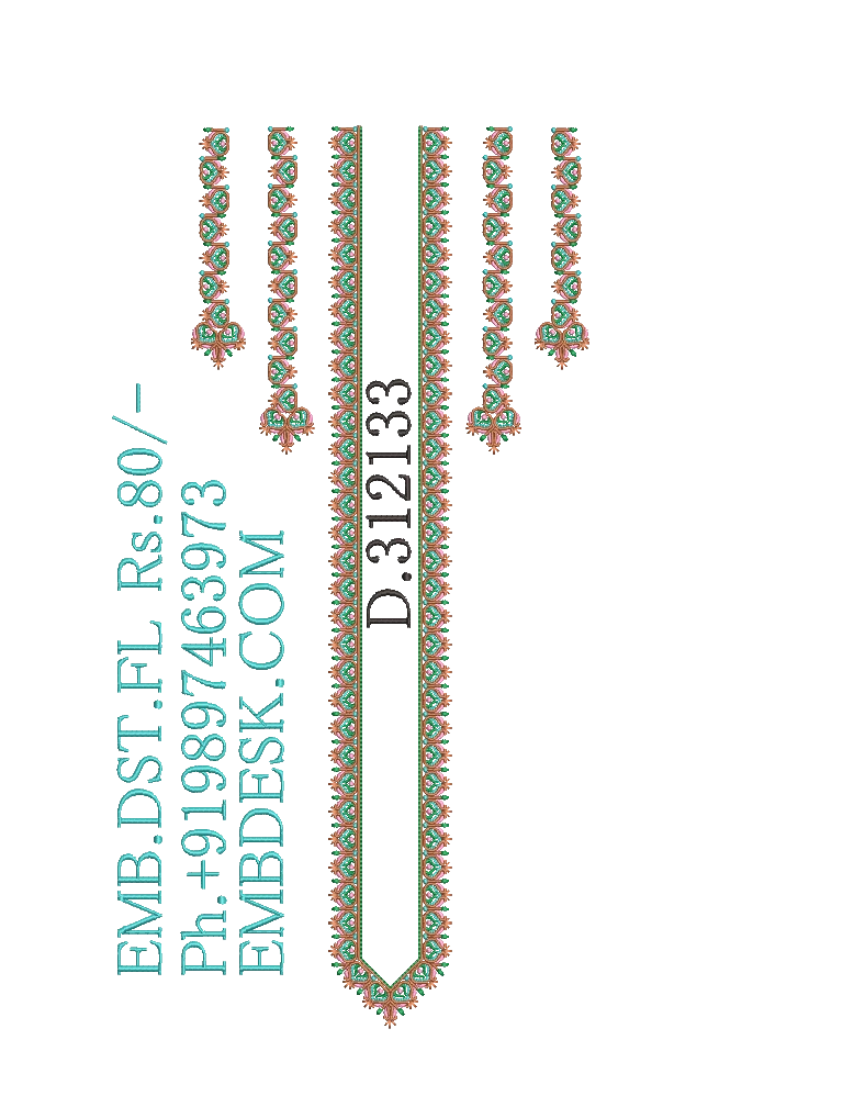 Fancy men's neck kurta