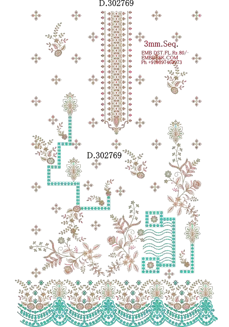 3mm seq.Arabian Long suits 
