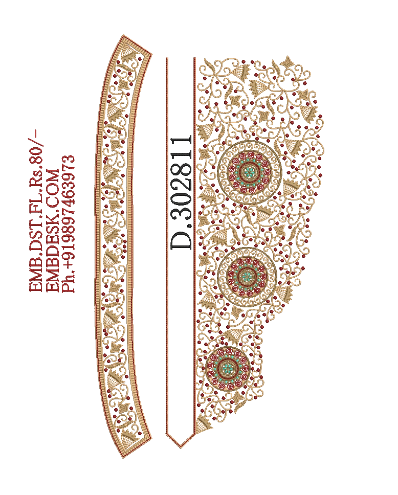 Fancy men's neck kurta