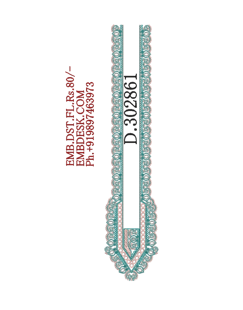 Fancy men's neck kurta