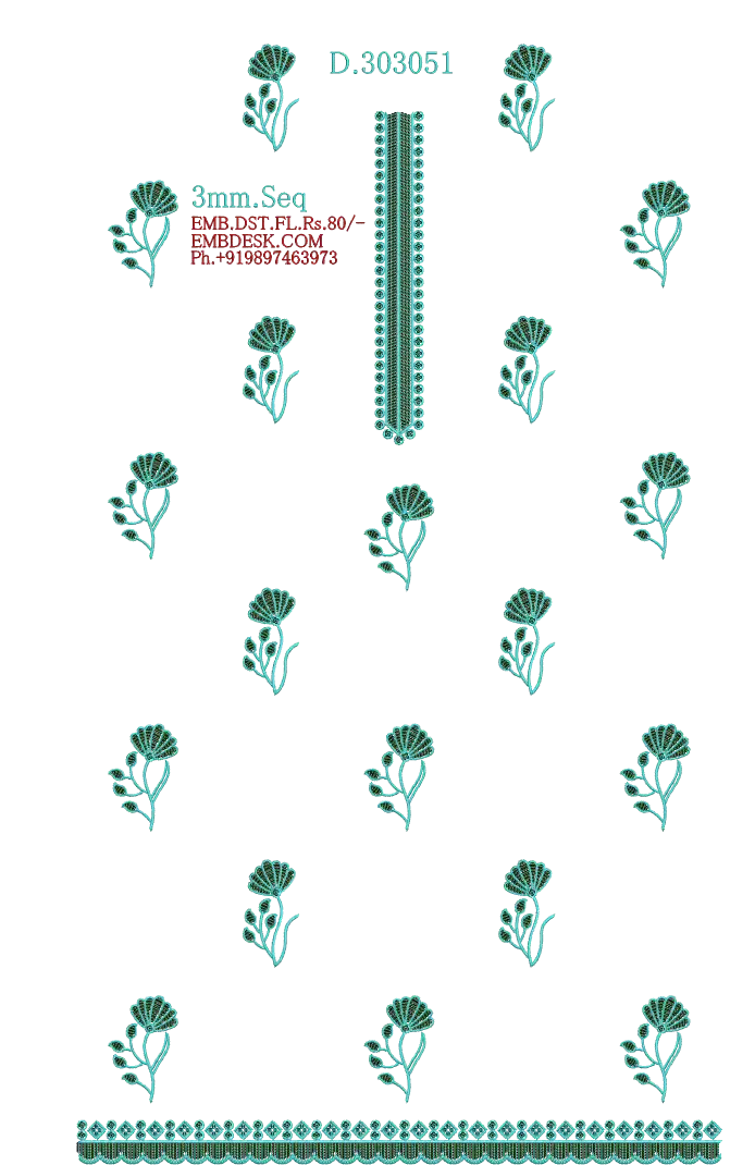 3mm seq fancy Long suit 