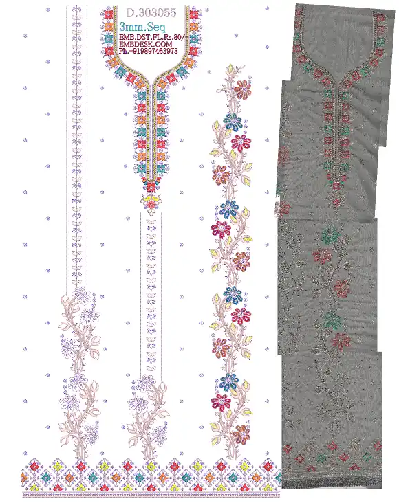 3mm seq fancy Long suit 