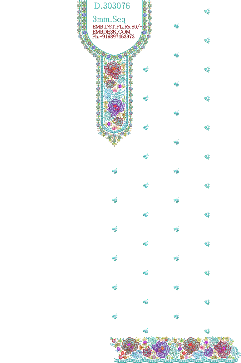 3mm seq fancy Long suit 