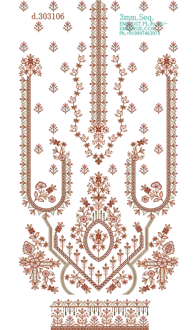 3mm Seq. Arabian long suit 