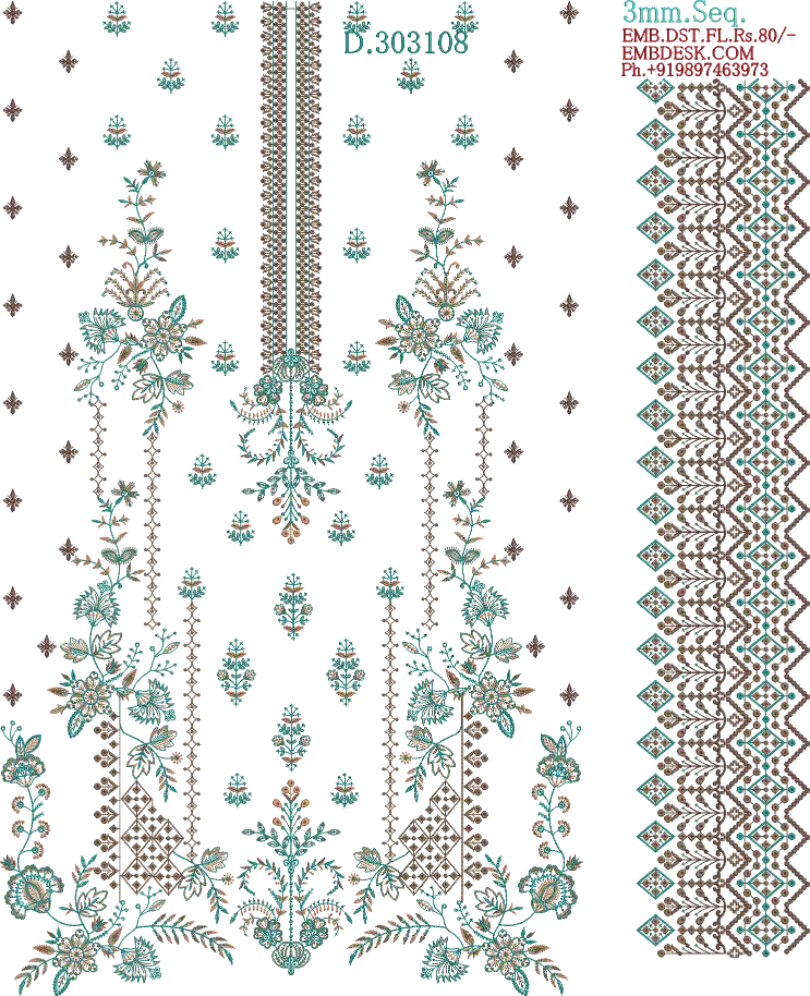 3mm Seq. Arabian long suit 