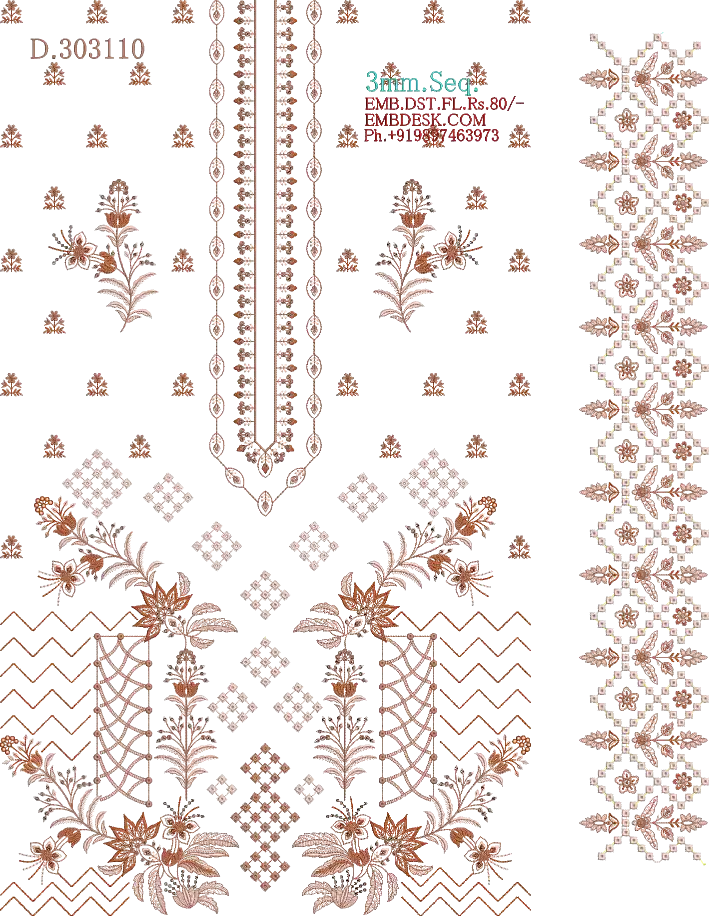 3mm Seq. Arabian long suit 