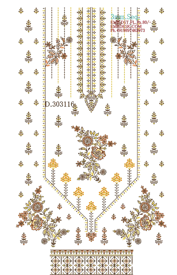 3mm Seq. Arabian long suit 