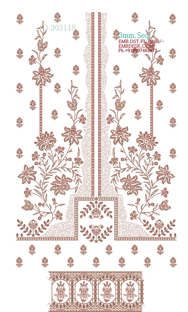 3mm Seq. Arabian long suit 