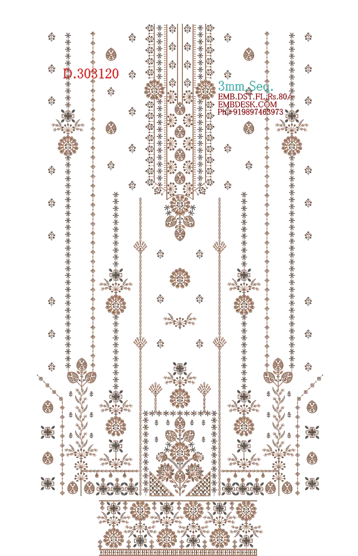 3mm Seq. Arabian long suit 