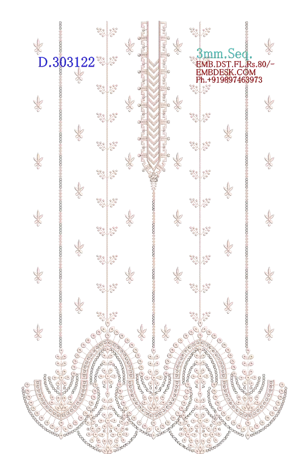 3mm Seq. Arabian long suit 
