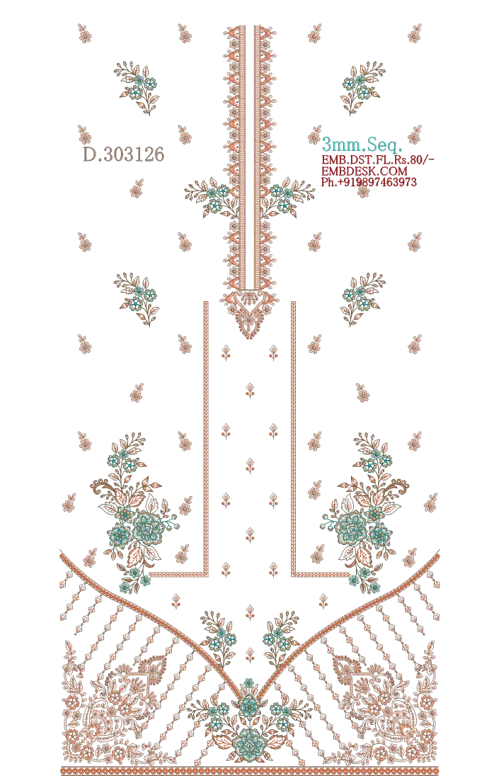 3mm Seq. Arabian long suit 