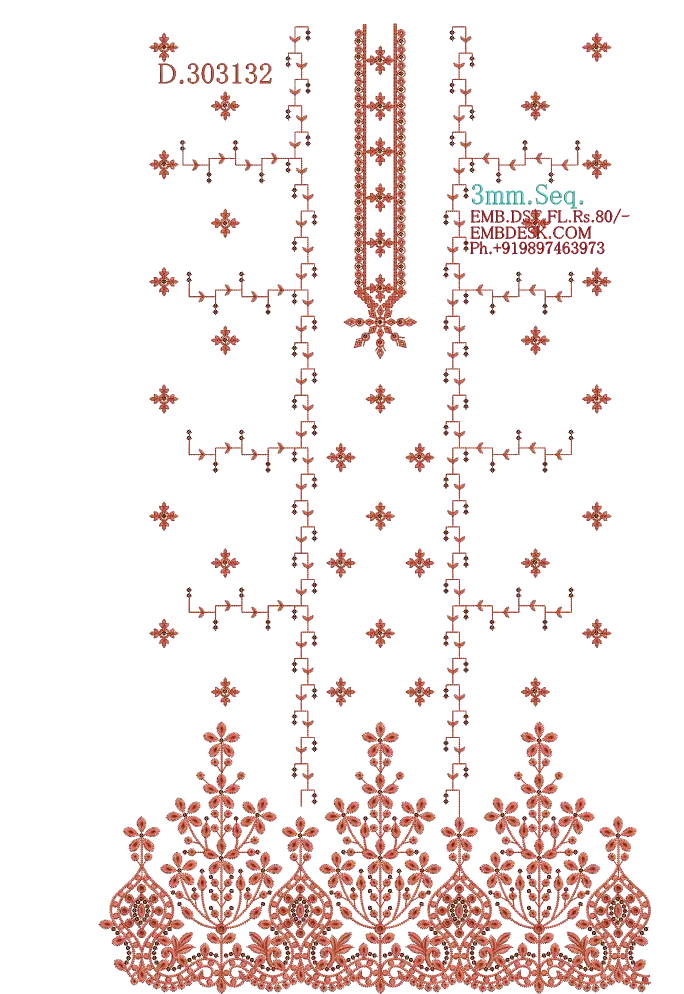 3mm Seq. Arabian long suit 