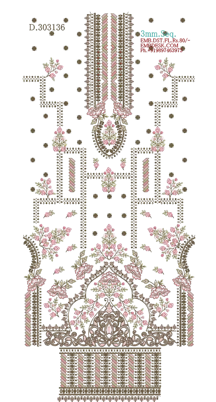 3mm Seq. Arabian long suit 