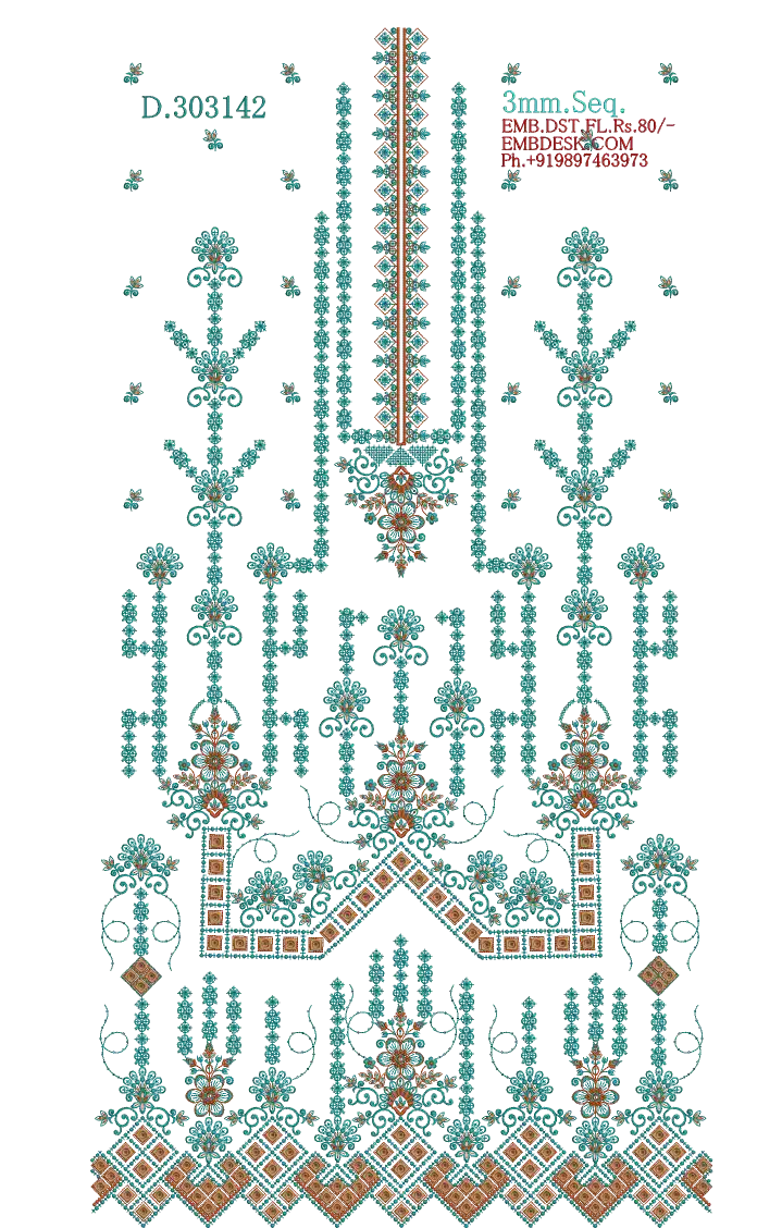 3mm Seq. Arabian long suit 