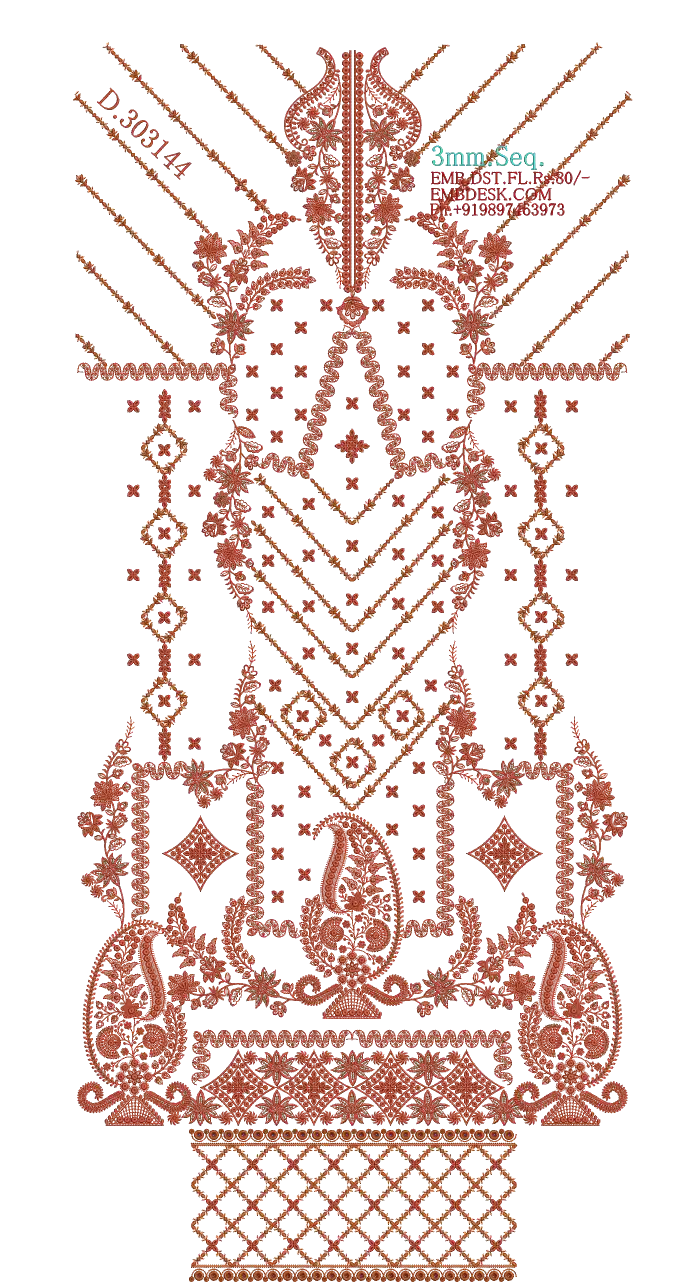 3mm Seq. Arabian long suit 