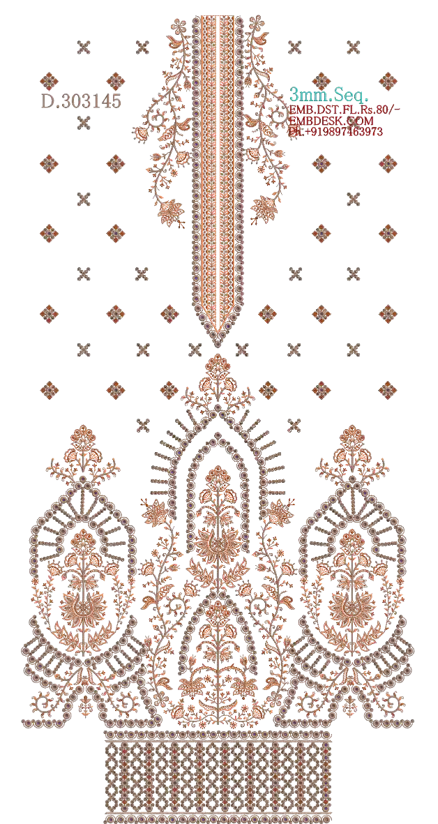 3mm Seq. Arabian long suit 