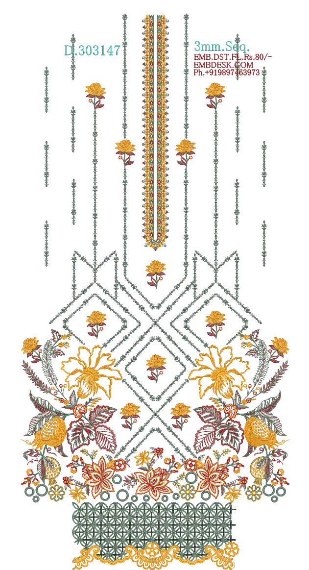 3mm Seq. Arabian long suit 