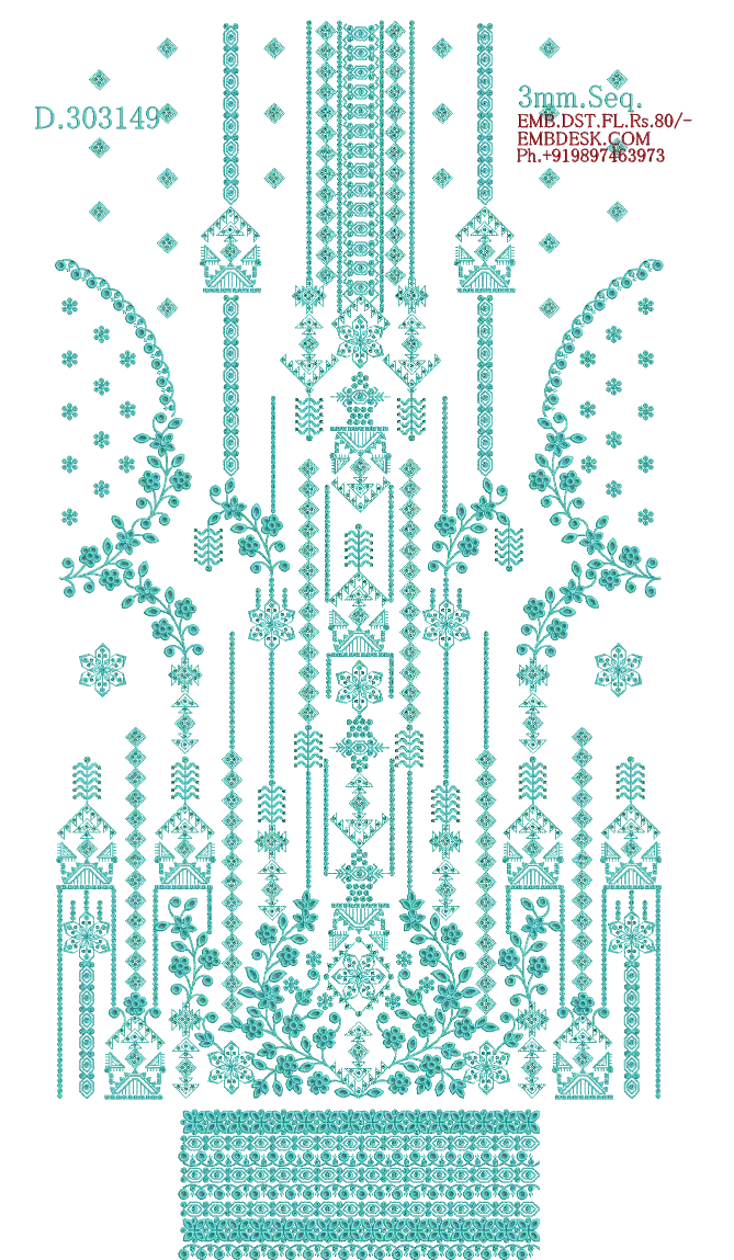 3mm Seq. Arabian long suit 
