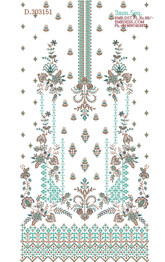 3mm Seq. Arabian long suit 