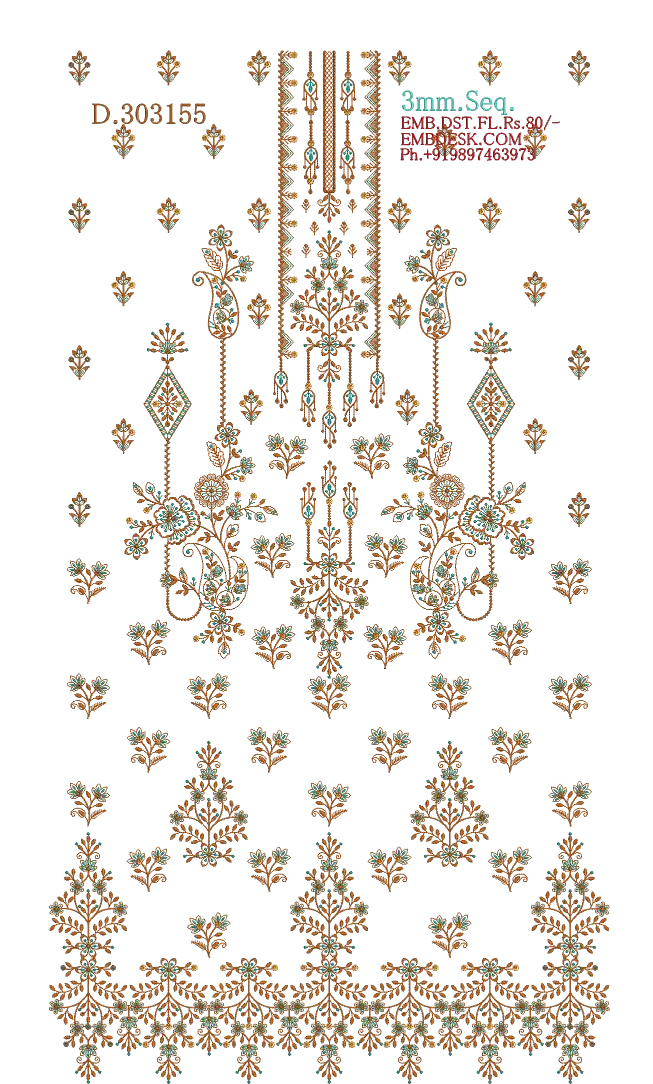 3mm Seq. Arabian long suit 